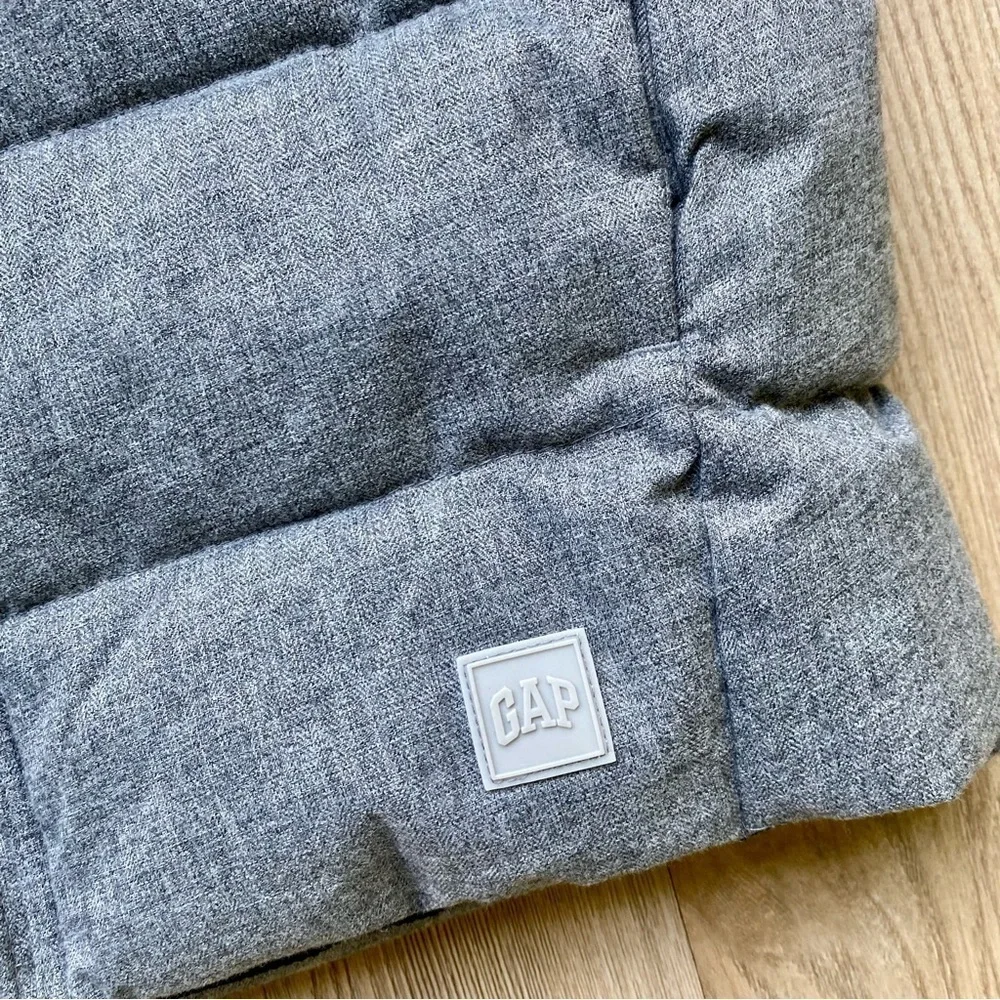 GAP Kids Gray Heather Puffer Vest Kids Unisex